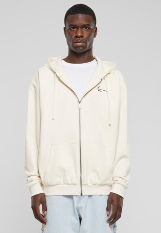 Veste de survêtement Karl Kani en blanc : devant