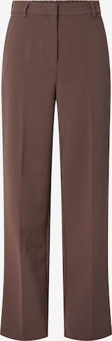 YAS Bukser med fals 'YASLikka' i brun: forside