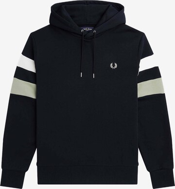 Sweat-shirt 'Felpa ' Fred Perry en bleu : devant