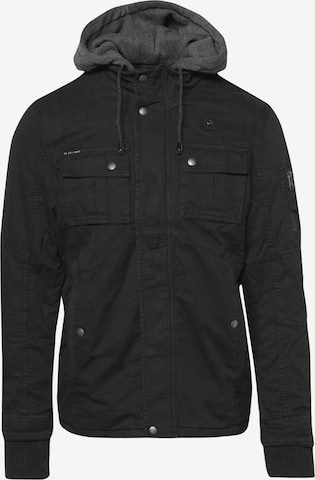 KOROSHI Between-season jacket in Black: front