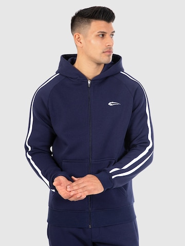 Smilodox Sweat jacket in Blue: front