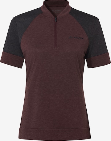 VAUDE Functioneel shirt 'Altissimo' in Bruin: voorkant