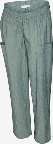 Regular Pantaloni 'Indiana' de la MAMALICIOUS pe verde: față