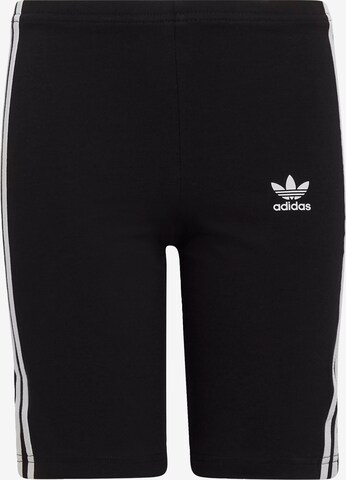 ADIDAS ORIGINALS Slim fit Leggings 'Adicolor Cycling' in Black: front