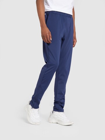 K-Swiss Performance Slimfit Sportbroek 'HYPERCOURT 6' in Blauw: voorkant