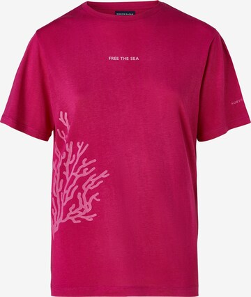 T-shirt 'Free the Sea' North Sails en rose : devant