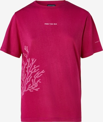 North Sails Shirt 'Free the Sea' in Roze: voorkant