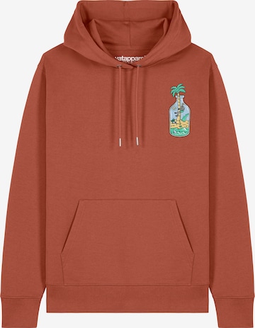 Watapparel Sweatshirt ' Holiday in a bottle ' in Braun: Vorderseite