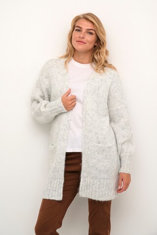 Kaffe Knit Cardigan 'Alioma' in Grey: front