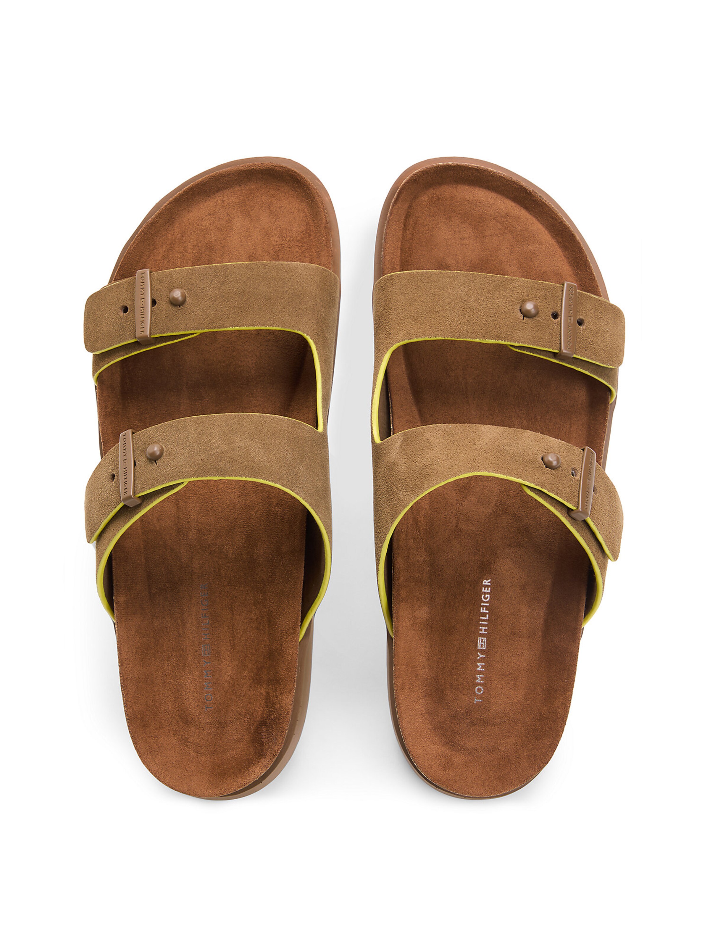 TOMMY HILFIGER Pantolette in Braun