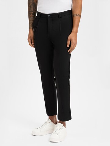 Finshley & Harding Regular Broek 'Todd' in Zwart: voorkant
