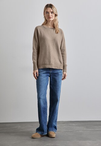 STREET ONE Pullover 'Dolman' in Braun