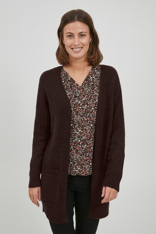 Fransa Knit cardigan 'CESANDY' in Brown: front