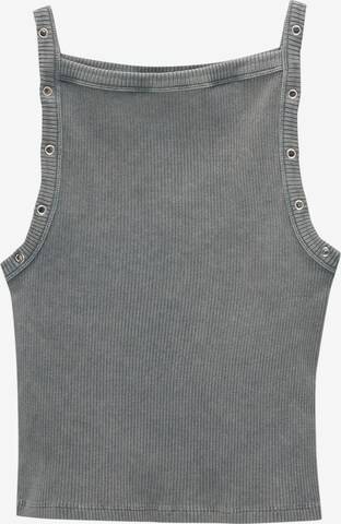 Pull&Bear Top 'PACIFIC' in Grey: front