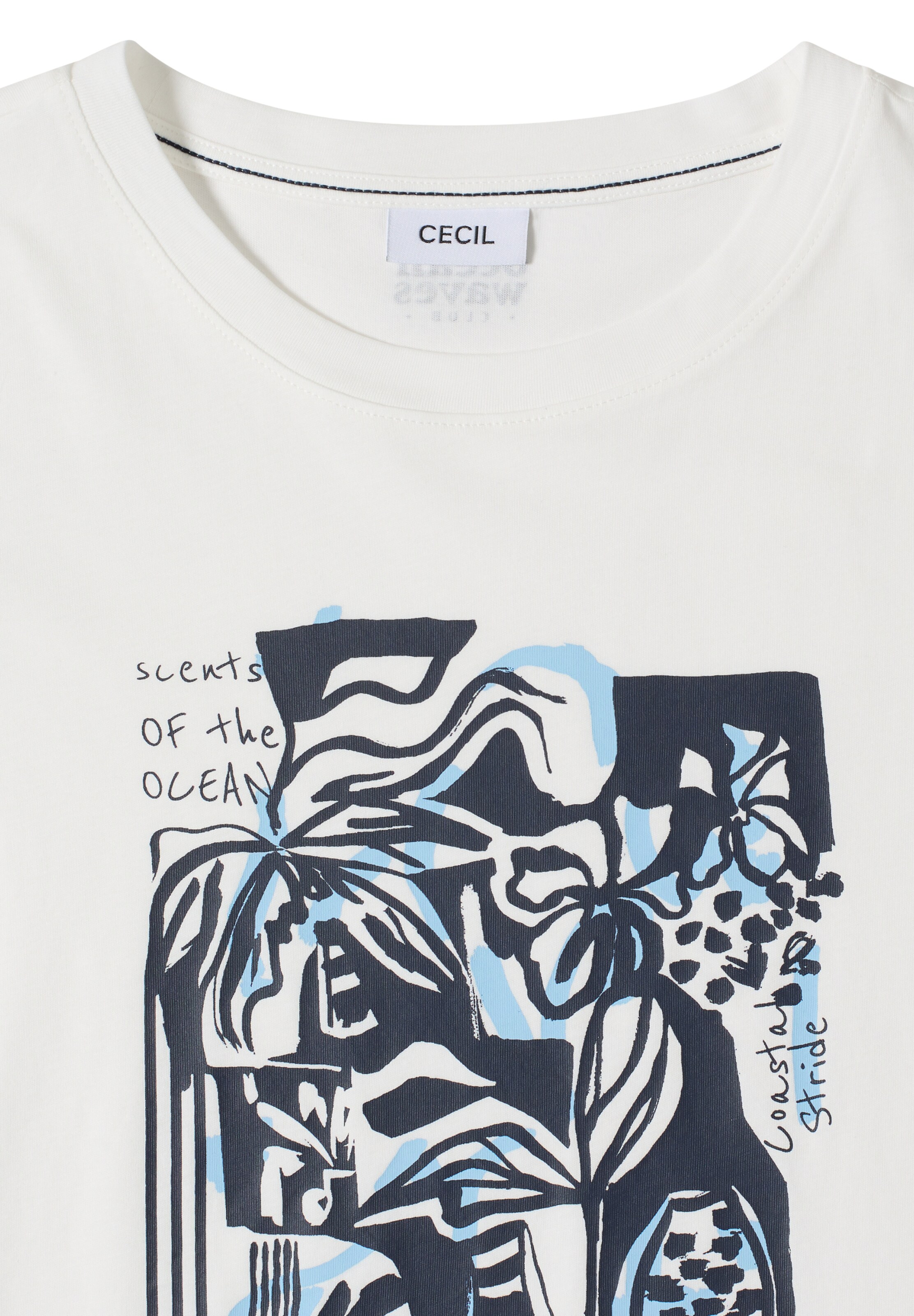 CECIL T-Shirt in Weiß