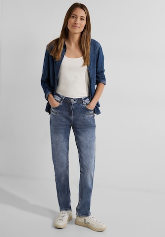 CECIL Slimfit Jeans in Blau