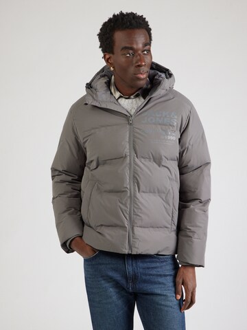 JACK & JONES Winter jacket 'JCOBOSTON' in Grey: front