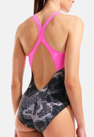 ARENA Bustier Enodelne kopalke 'CAMO V BACK' | črna barva