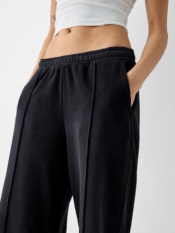 Bershka Wide leg Trousers in Blue