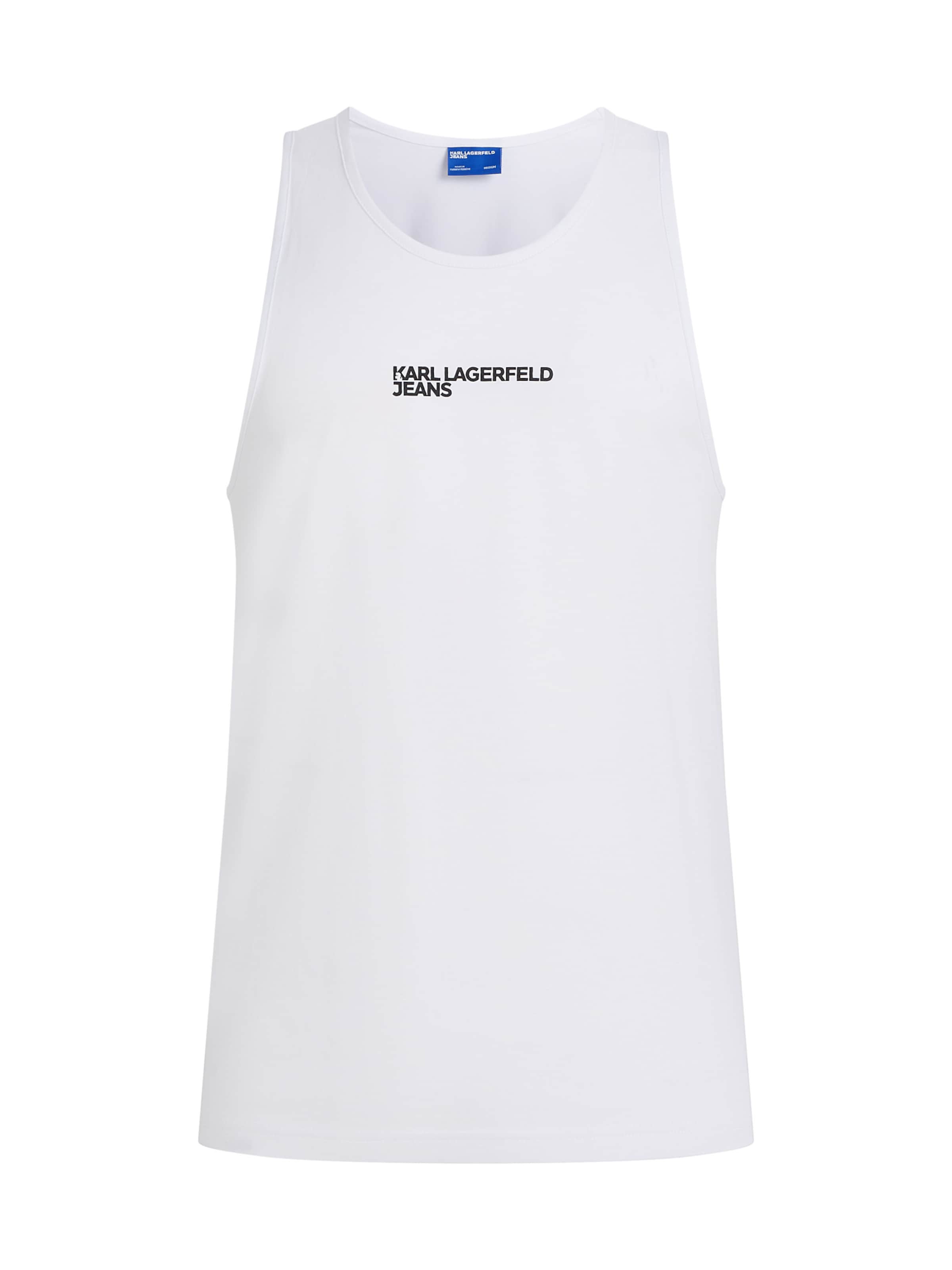 T-Shirt KARL LAGERFELD JEANS en blanc : devant