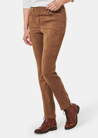 Goldner Regular Broek in Bruin: voorkant