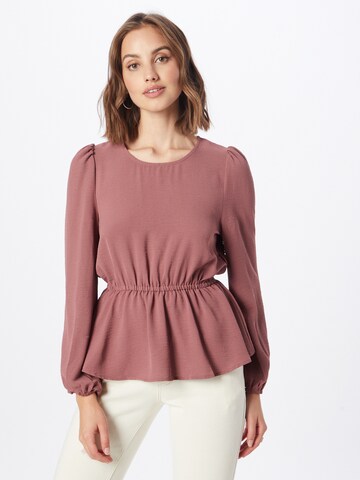 ONLY Blouse 'METTE' in Brown: front