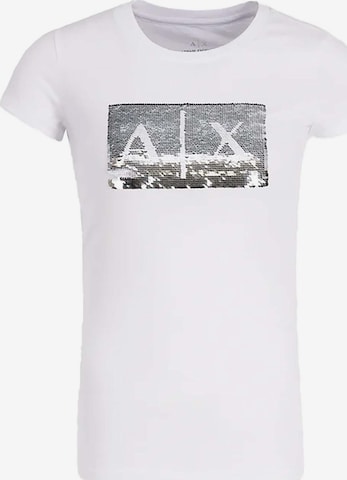 T-shirt ARMANI EXCHANGE en blanc : devant