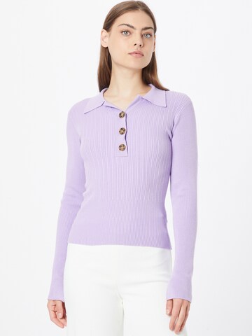 Warehouse Sweter w kolorze fioletowy: przód