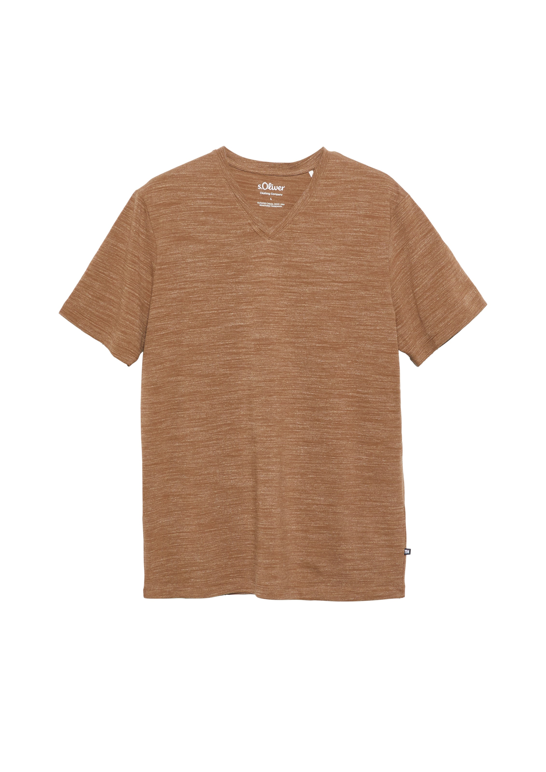 s.Oliver T-Shirt in Braun: Vorderseite
