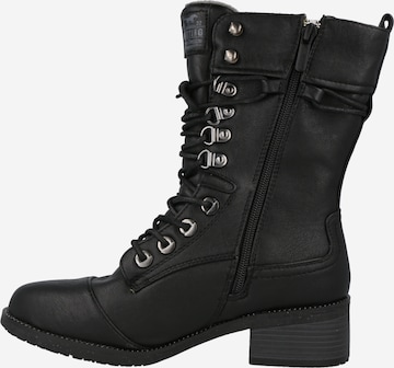 MUSTANG - Bota com atacadores em preto