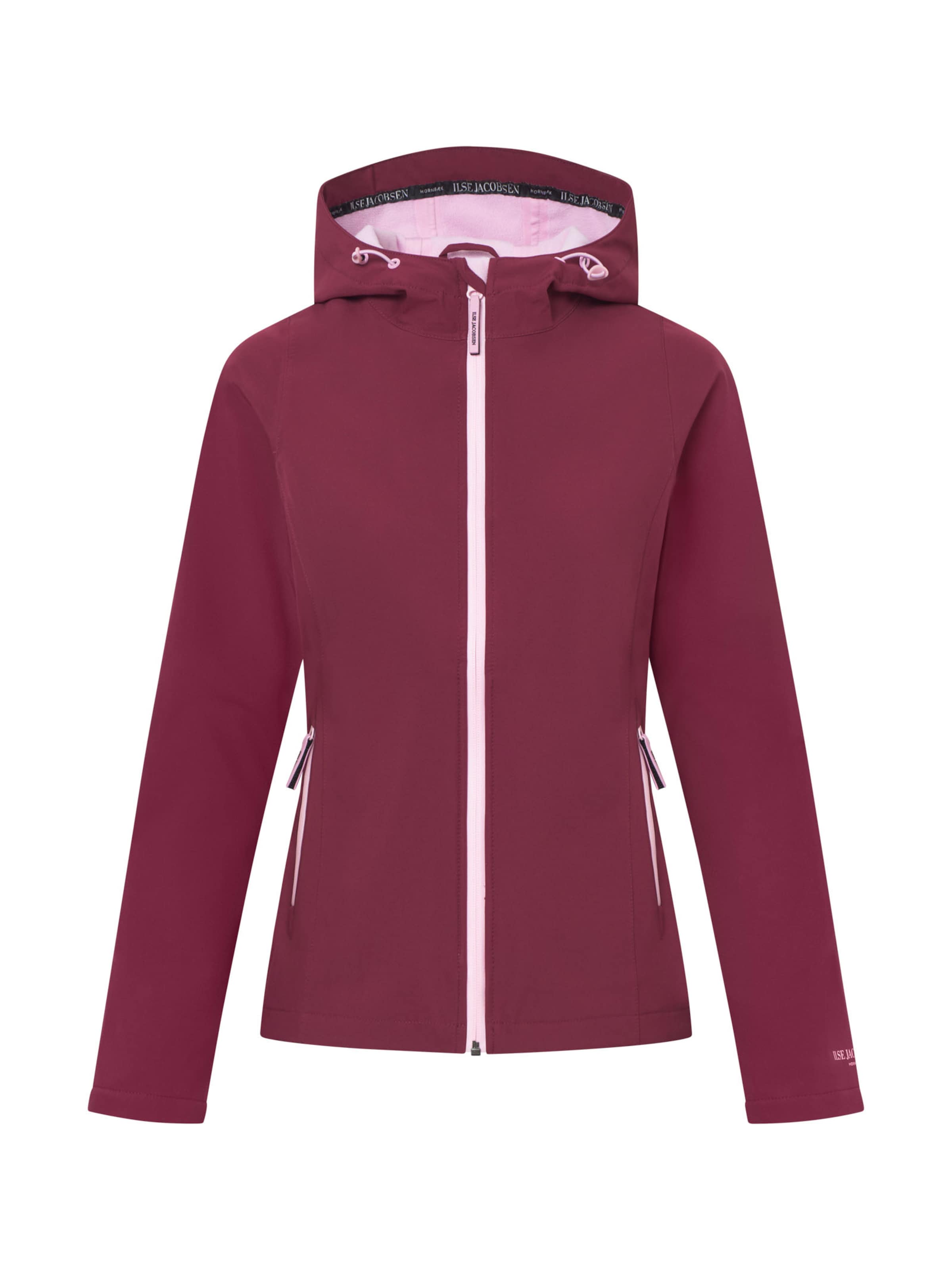 ILSE JACOBSEN Functionele jas 'DAYBREAK02' in Rood: voorkant