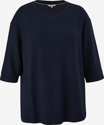 TRIANGLE T-shirt i blå: framsida