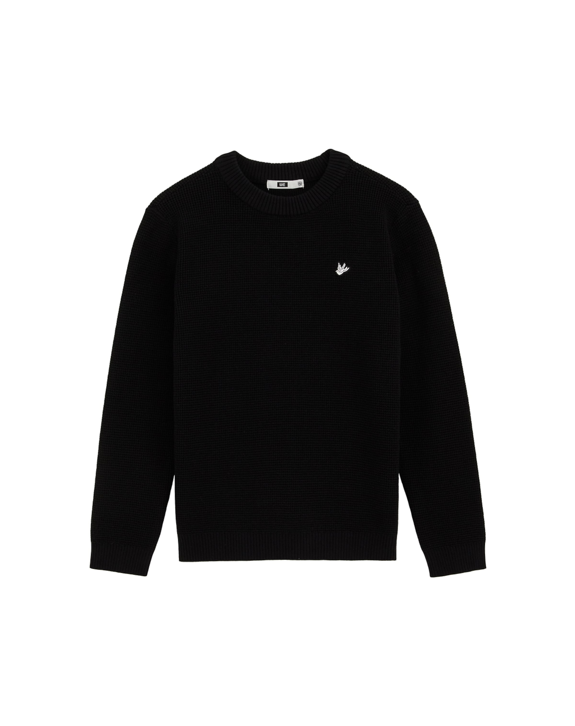 WE Fashion Sweater in Black: front