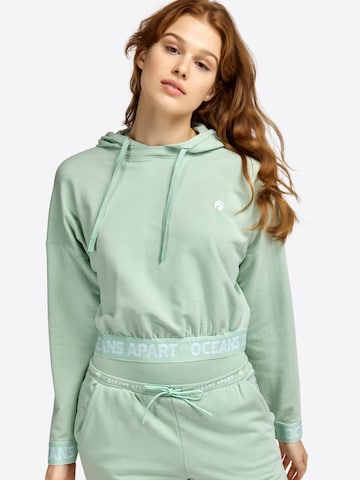 OCEANSAPART Sweatshirt 'Beauty' in Groen: voorkant