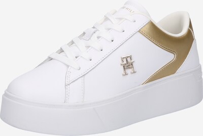 TOMMY HILFIGER Platform trainers in Gold / White, Item view