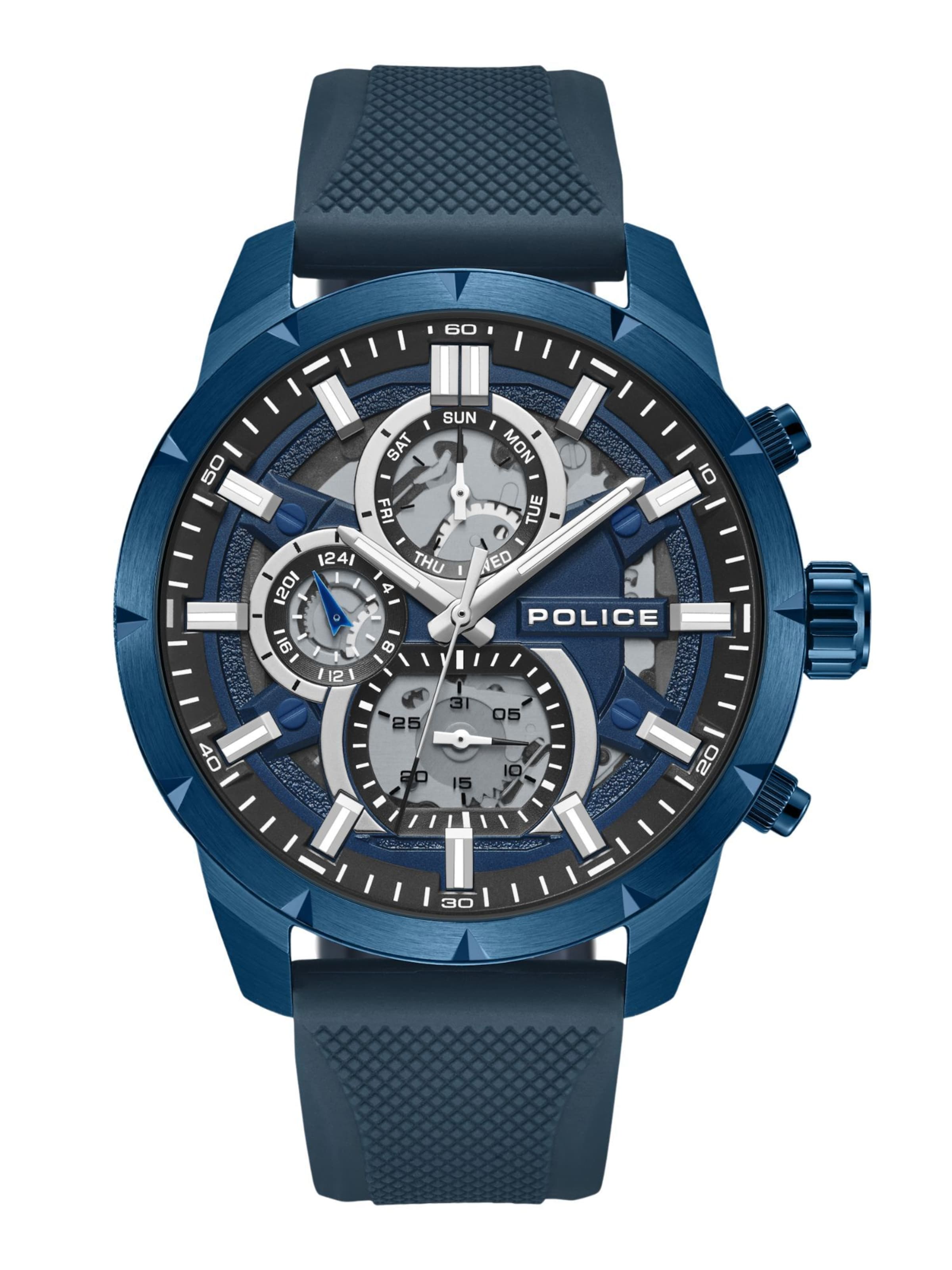 POLICE Analog watch 'Neist' in Blue: front