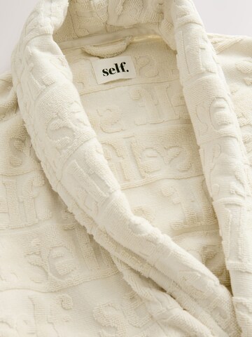 Accappatoio lungo di self. in beige