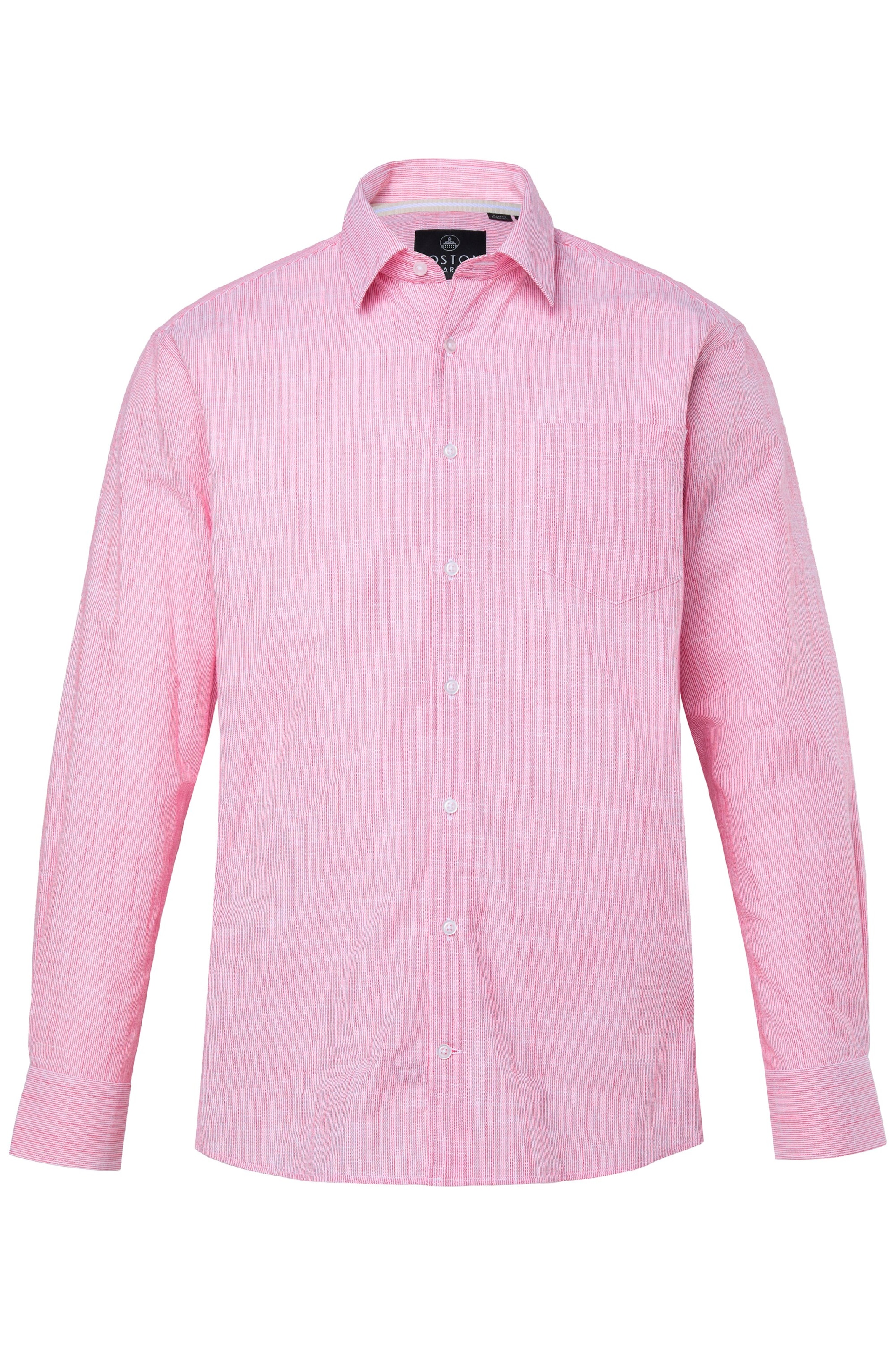 Boston Park Comfort fit Overhemd in Roze: voorkant