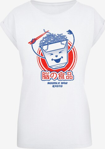 Merchcode Shirt 'Torc - Noodle Bar Baseball' in Wit: voorkant