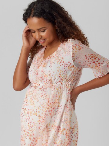 Vero Moda Maternity Φόρεμα 'Dora Kaya' σε λευκό