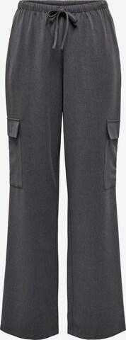 ONLY Wide leg Cargo trousers 'VERENA' in Grey: front