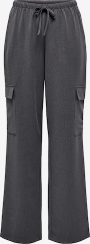ONLY Wide leg Cargo Pants 'VERENA' in Grey: front