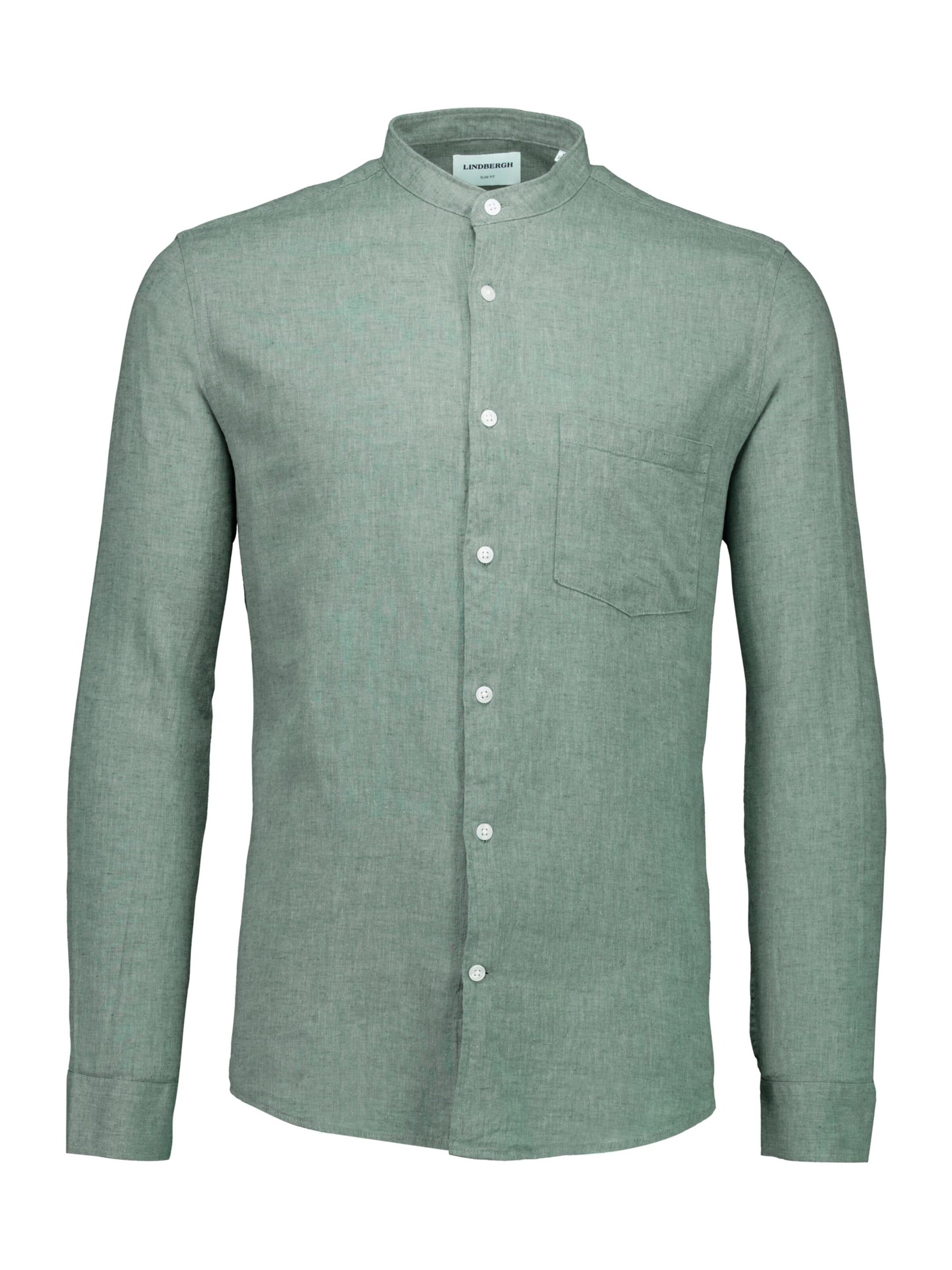 Lindbergh Slim fit Button Up Shirt in Green: front