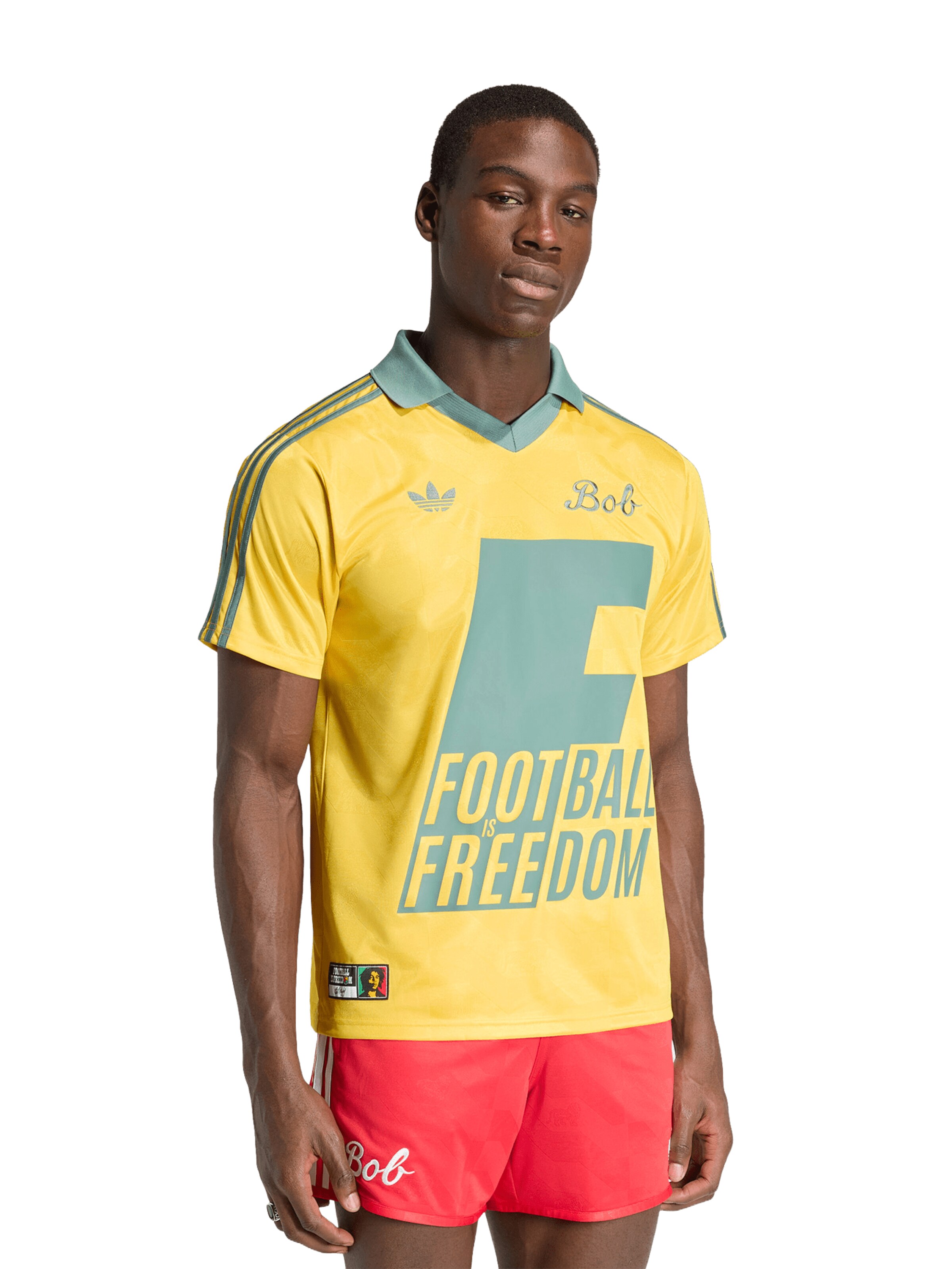 ADIDAS ORIGINALS Jersey in Yellow: front