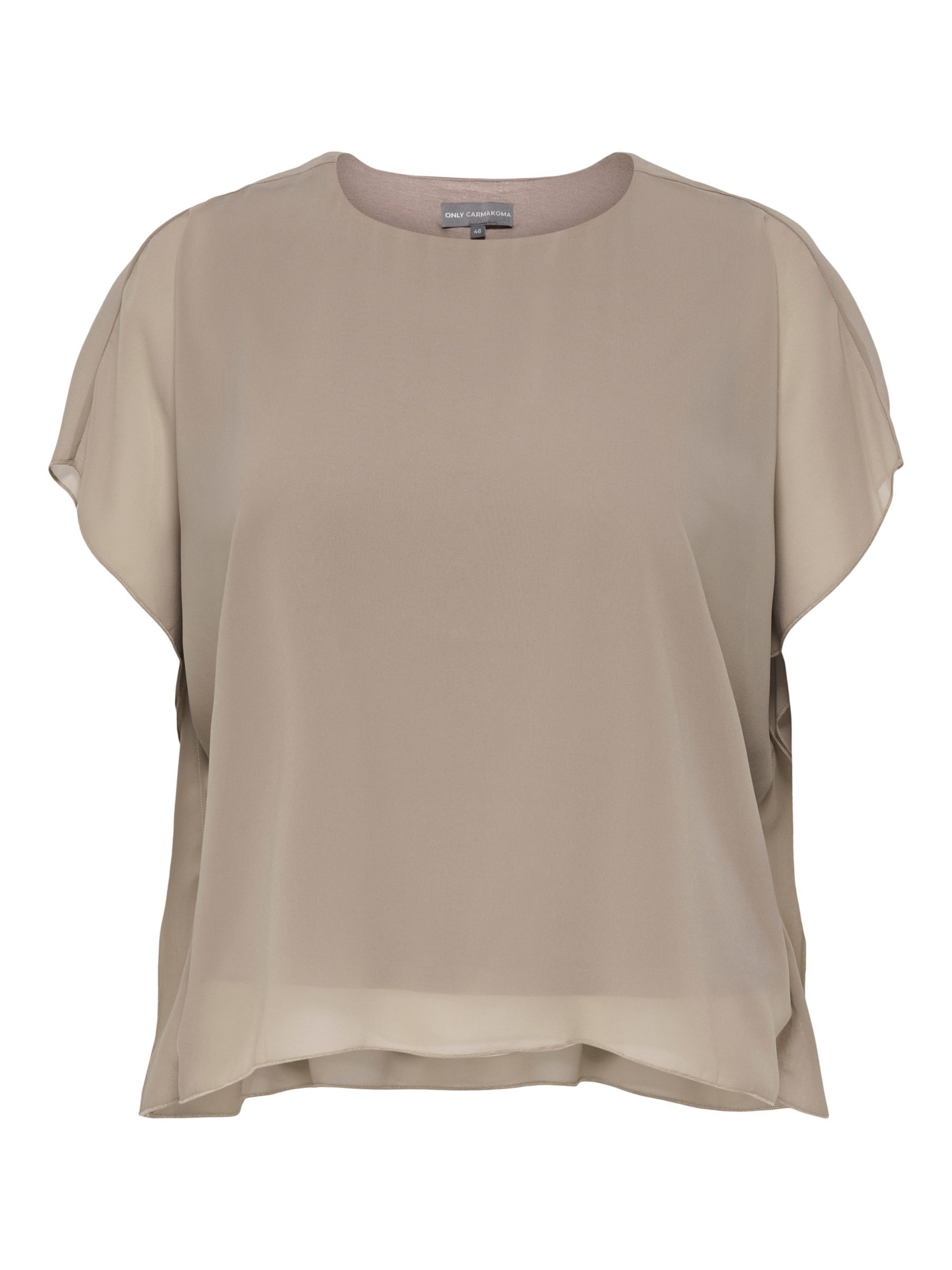 ONLY Carmakoma Bluse i grå: forside