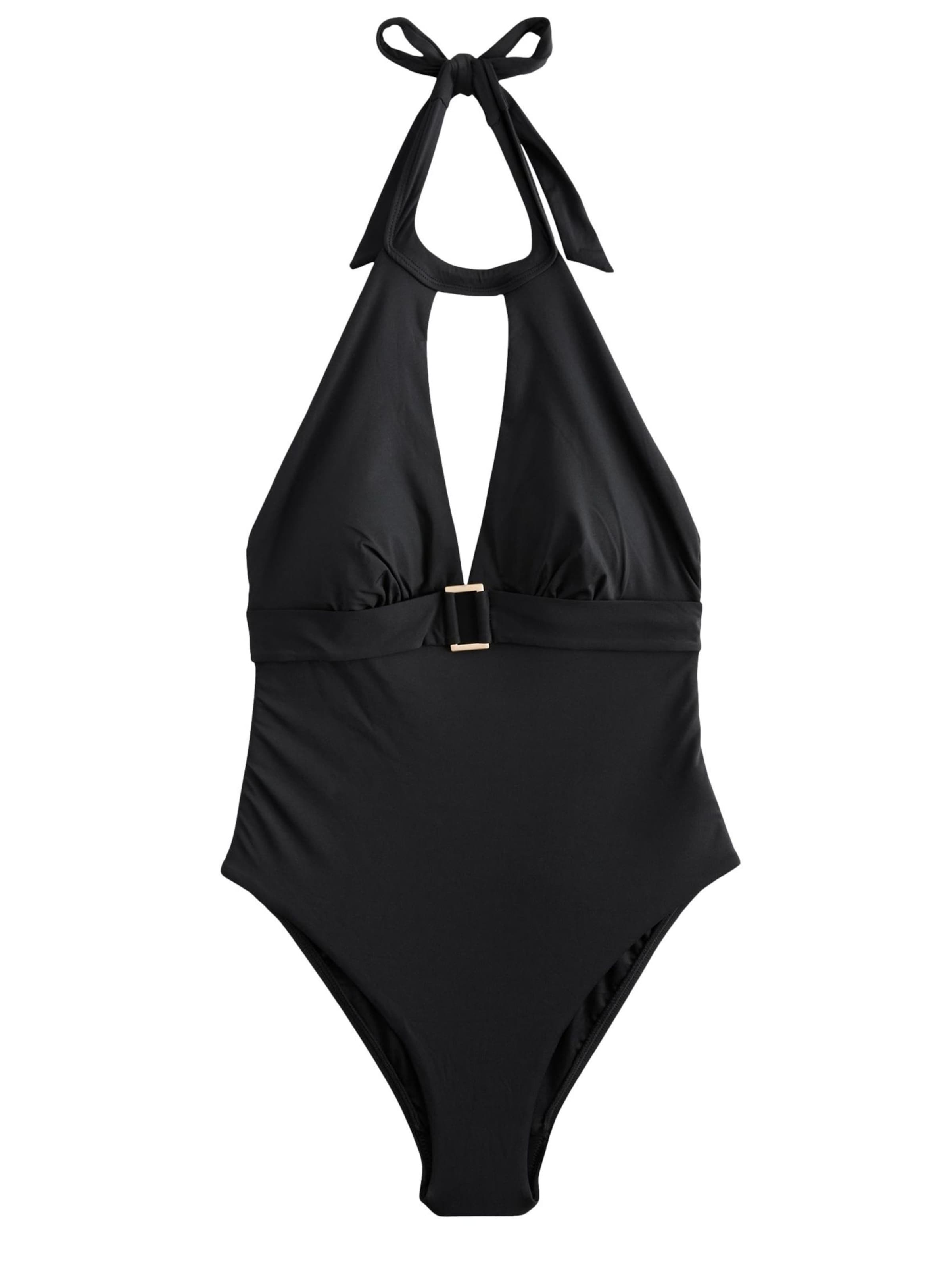 Next Trojúhelníková Plavky – černá: přední strana