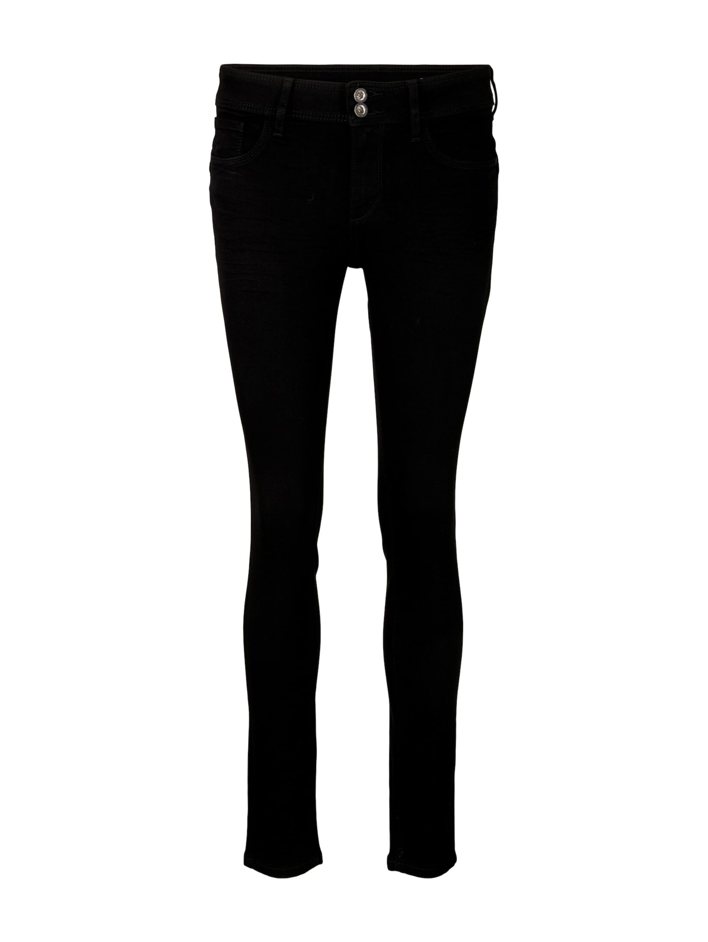 TOM TAILOR Skinny Jeans 'Alexa' in Schwarz: Vorderseite