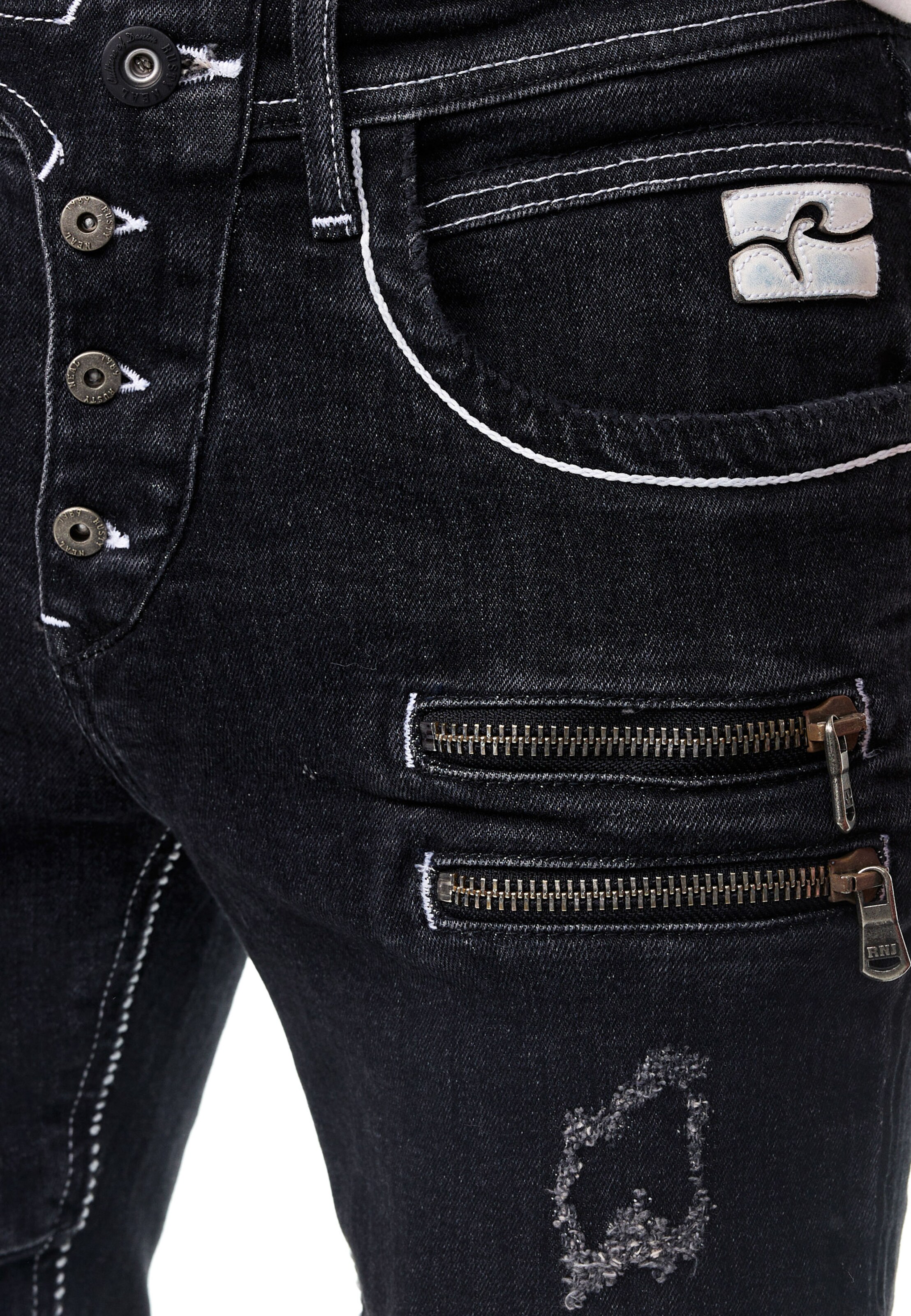 Rusty Neal Regular Jeans 'MISATO' in Black