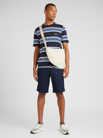 HUGO T-Shirt 'BLUE2_NAOLO' in Blau