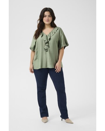 KAFFE CURVE Bluse in Grün
